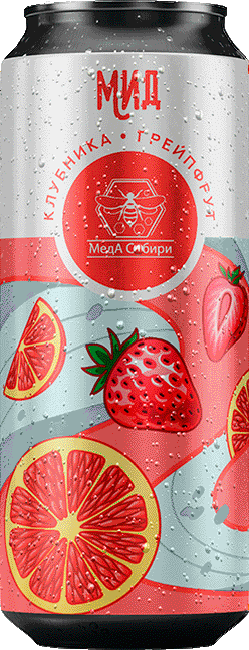 Strawberry & Grapefruit can — Meda Sibiri