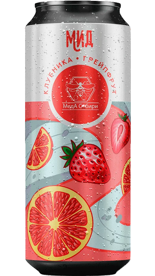 Strawberry & Grapefruit can — Meda Sibiri