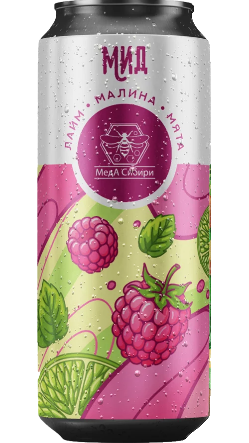 Raspberry, Lime & Mint can — Meda Sibiri